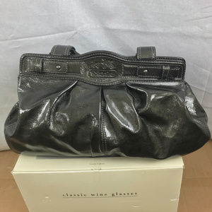 Coach women Patent Leather Purse Satchel handbag